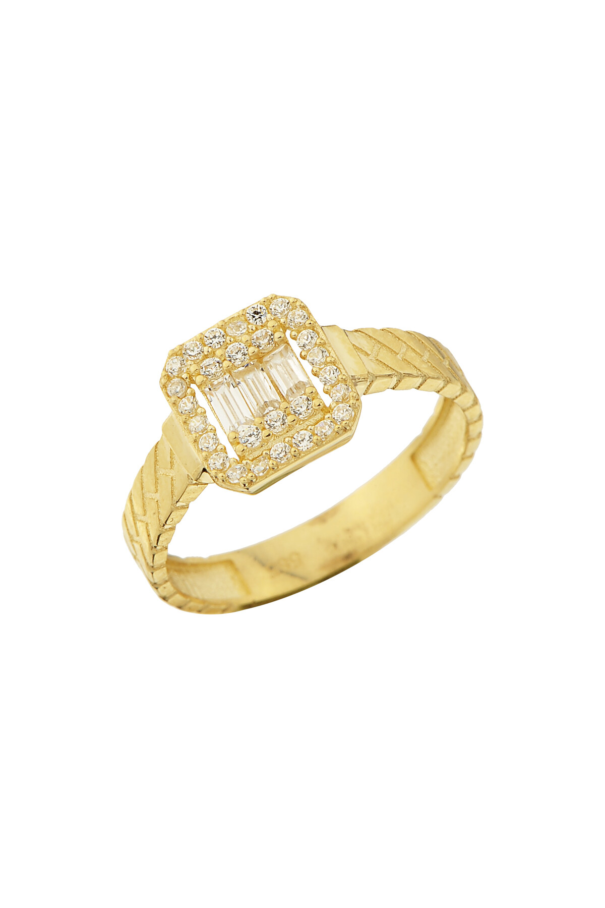 14 Ayar Altın Baget Yüzük