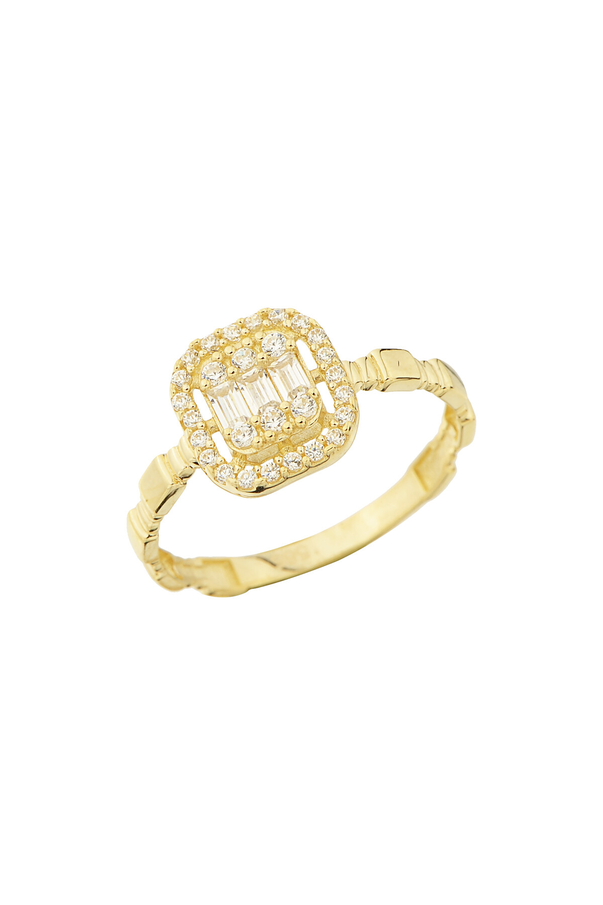 14 Ayar Altın Baget Yüzük