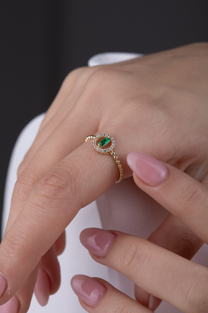 14 Ayar Altın Baget Yüzük