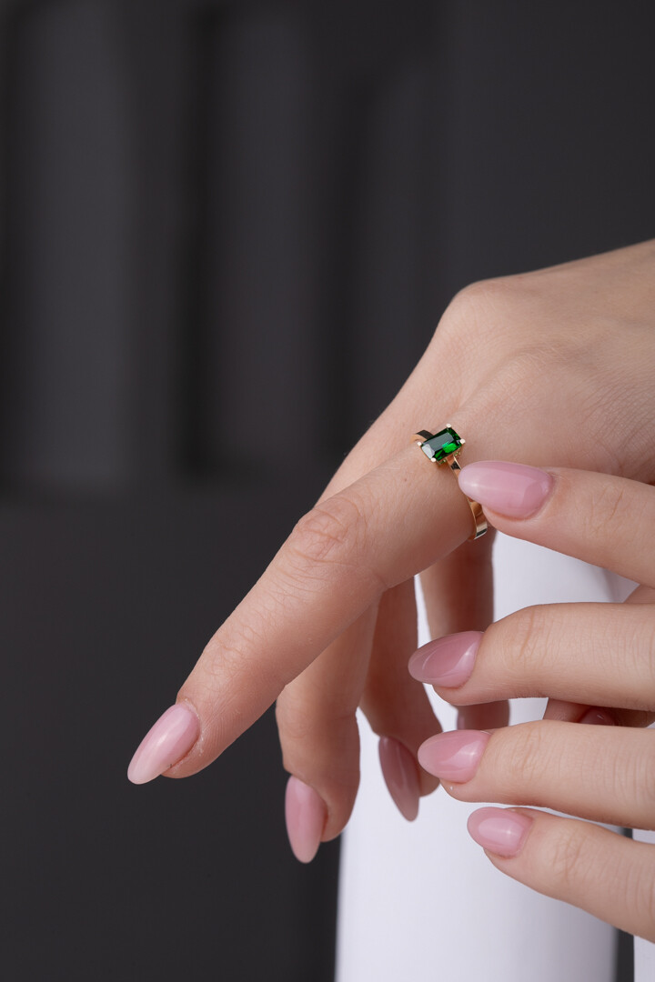 14 Ayar Altın Baget Yüzük