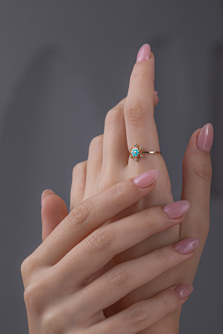 14 Ayar Altın Yıldız Yüzük