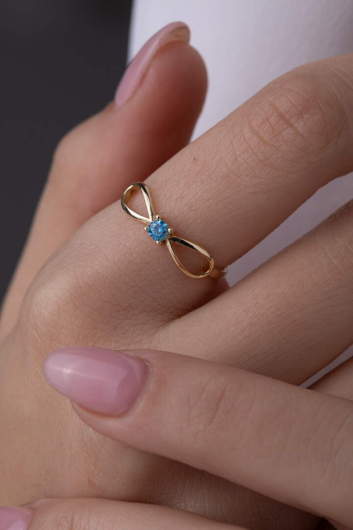 14 Ayar Altın Fiyonktaş Yüzük