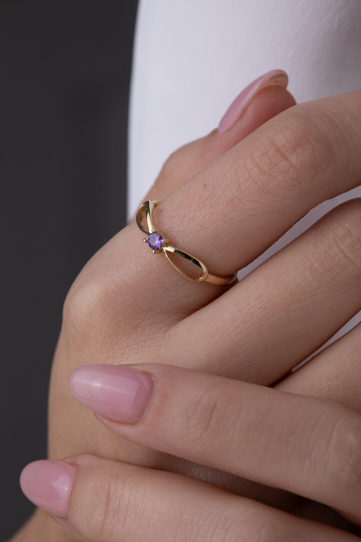 14 Ayar Altın Fiyonktaş Yüzük