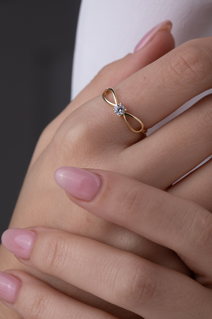 14 Ayar Altın Fiyonktaş Yüzük