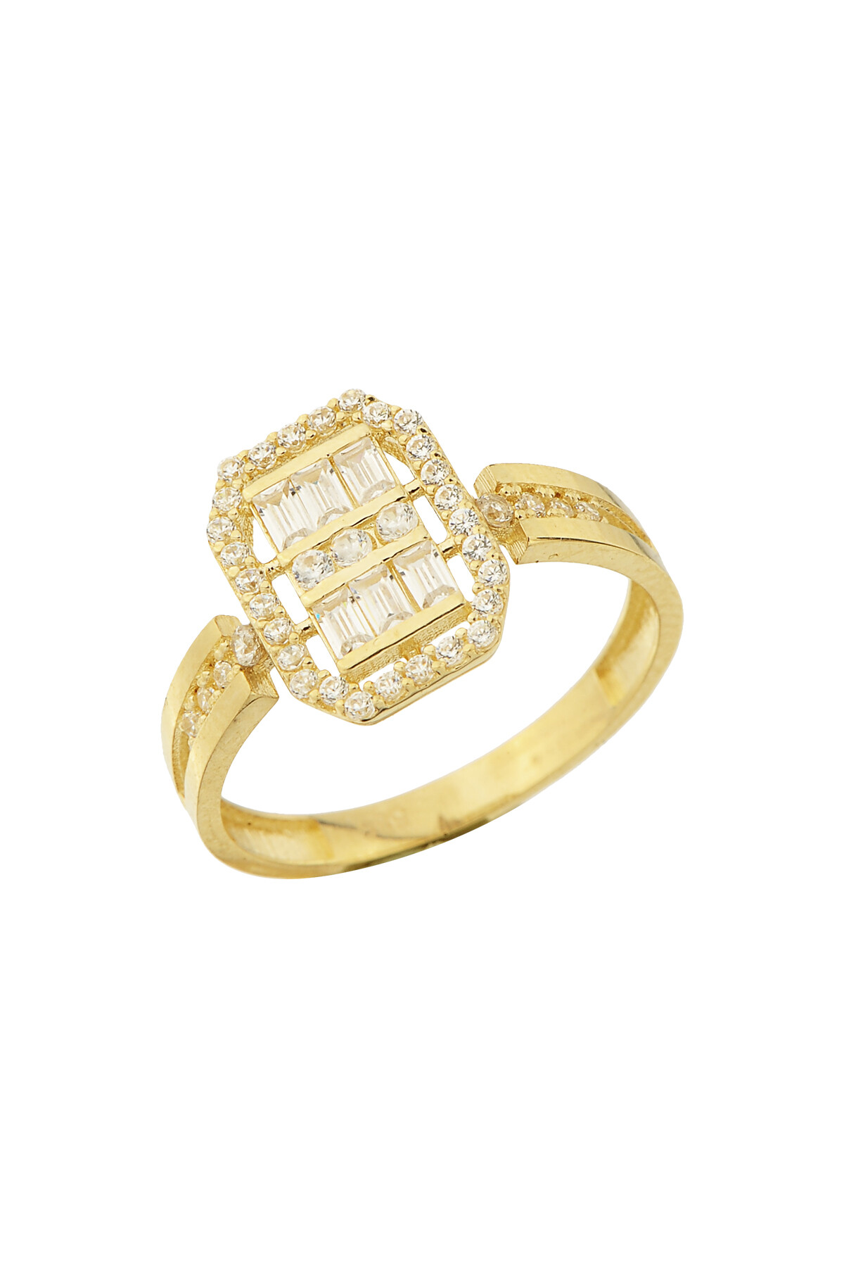 14 Ayar Altın Baget Yüzük