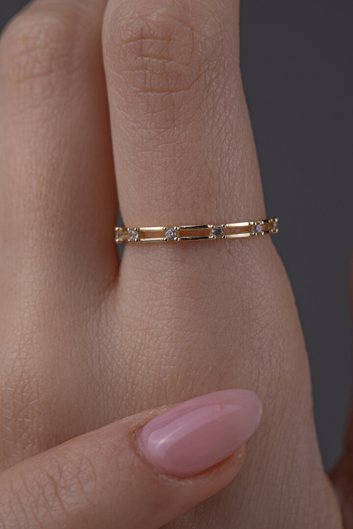 14 Ayar Altın Minimal Yüzük