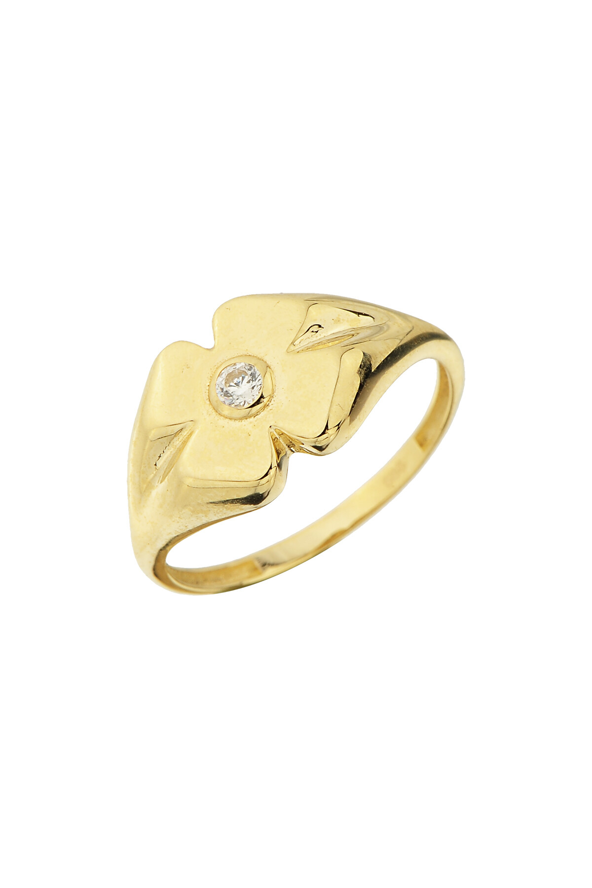 14 Ayar Altın Yonca Yüzük