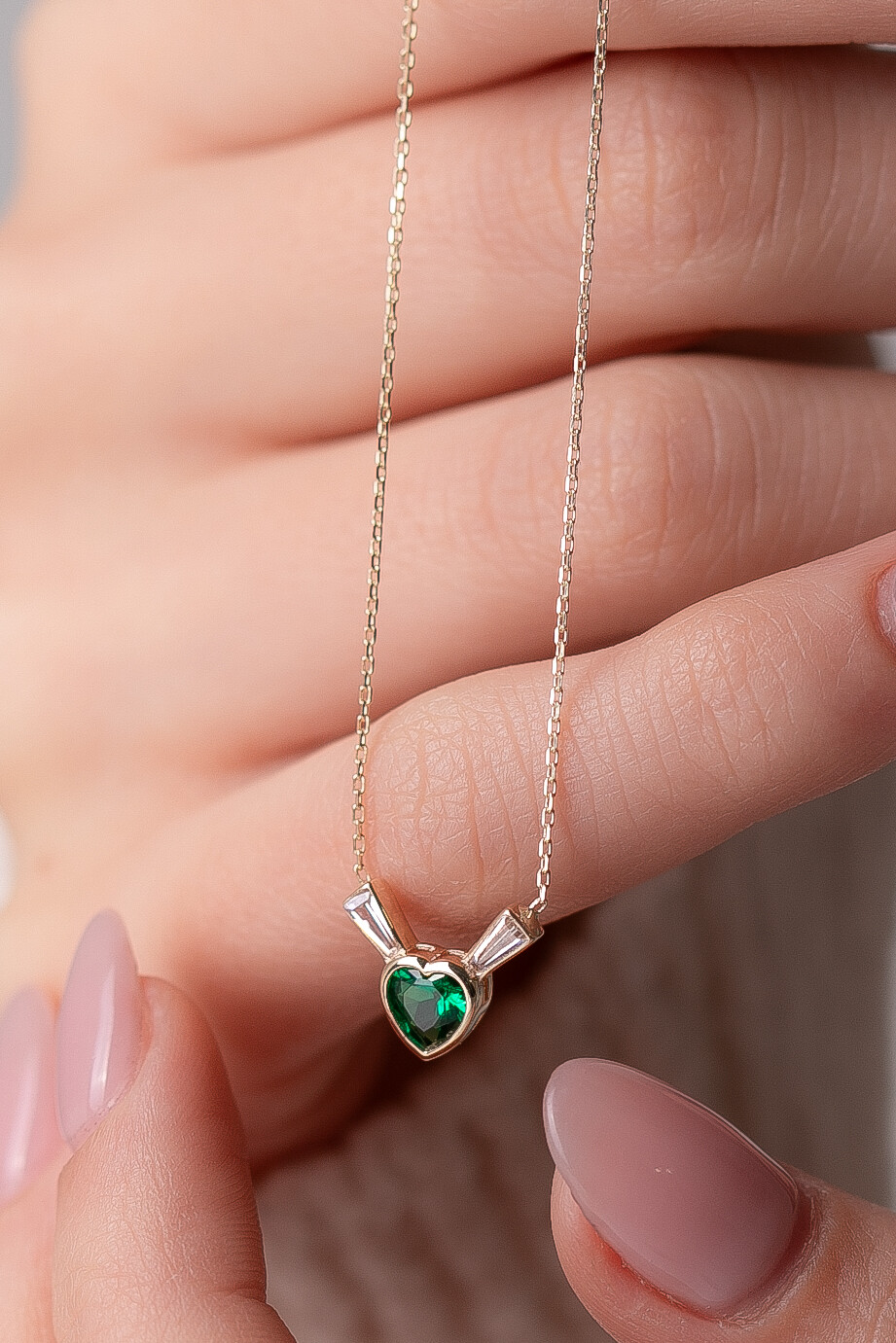 14 Ayar Altın Kalp Kolye