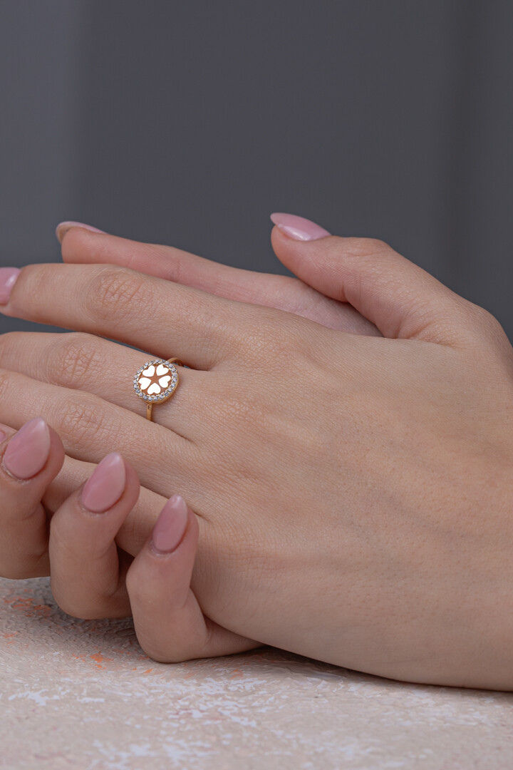 14 Ayar Altın Kalp Yüzük