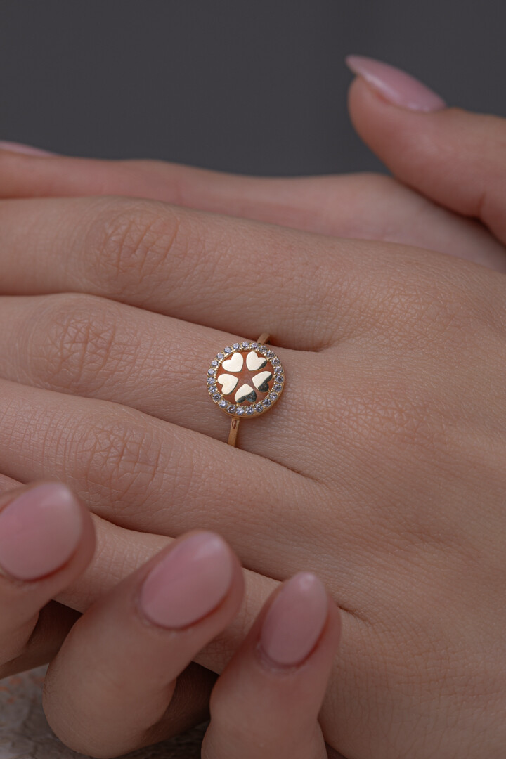 14 Ayar Altın Kalp Yüzük