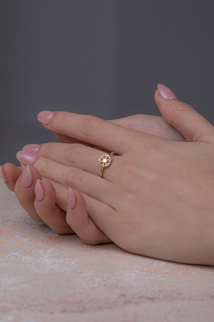 14 Ayar Altın Kalp Yüzük