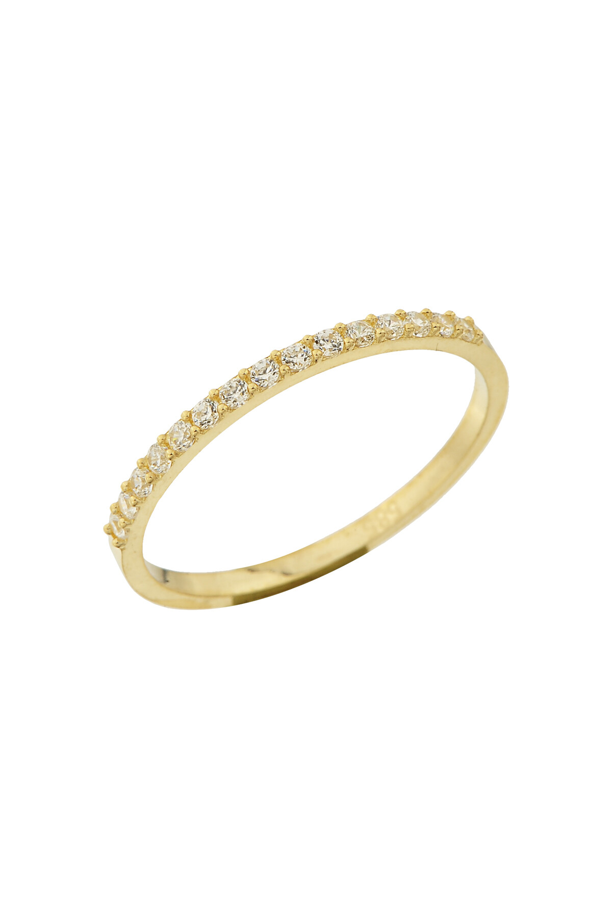 14 Ayar Altın Yarım Tur Yüzük