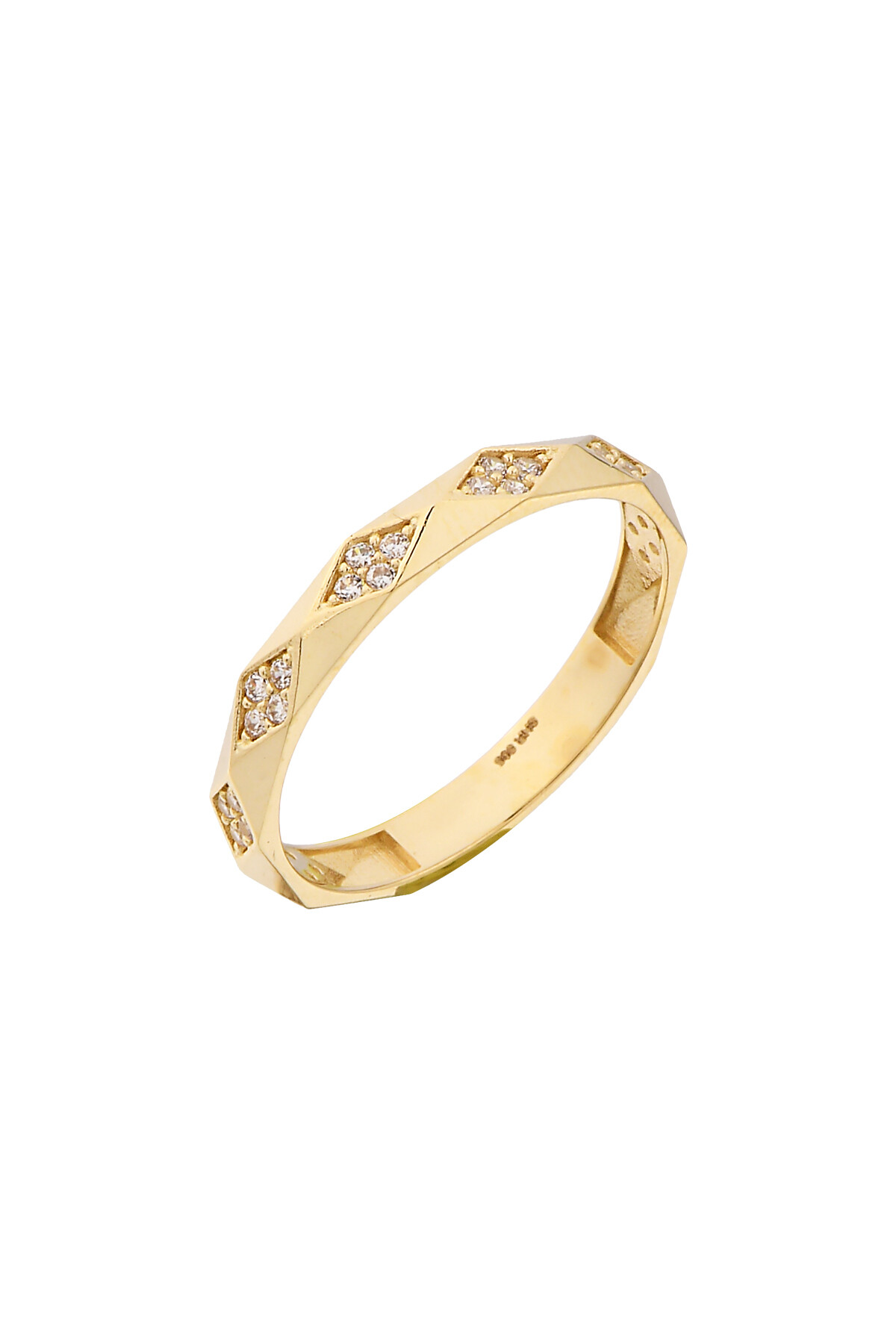 14 Ayar Altın Taşlı Yüzük