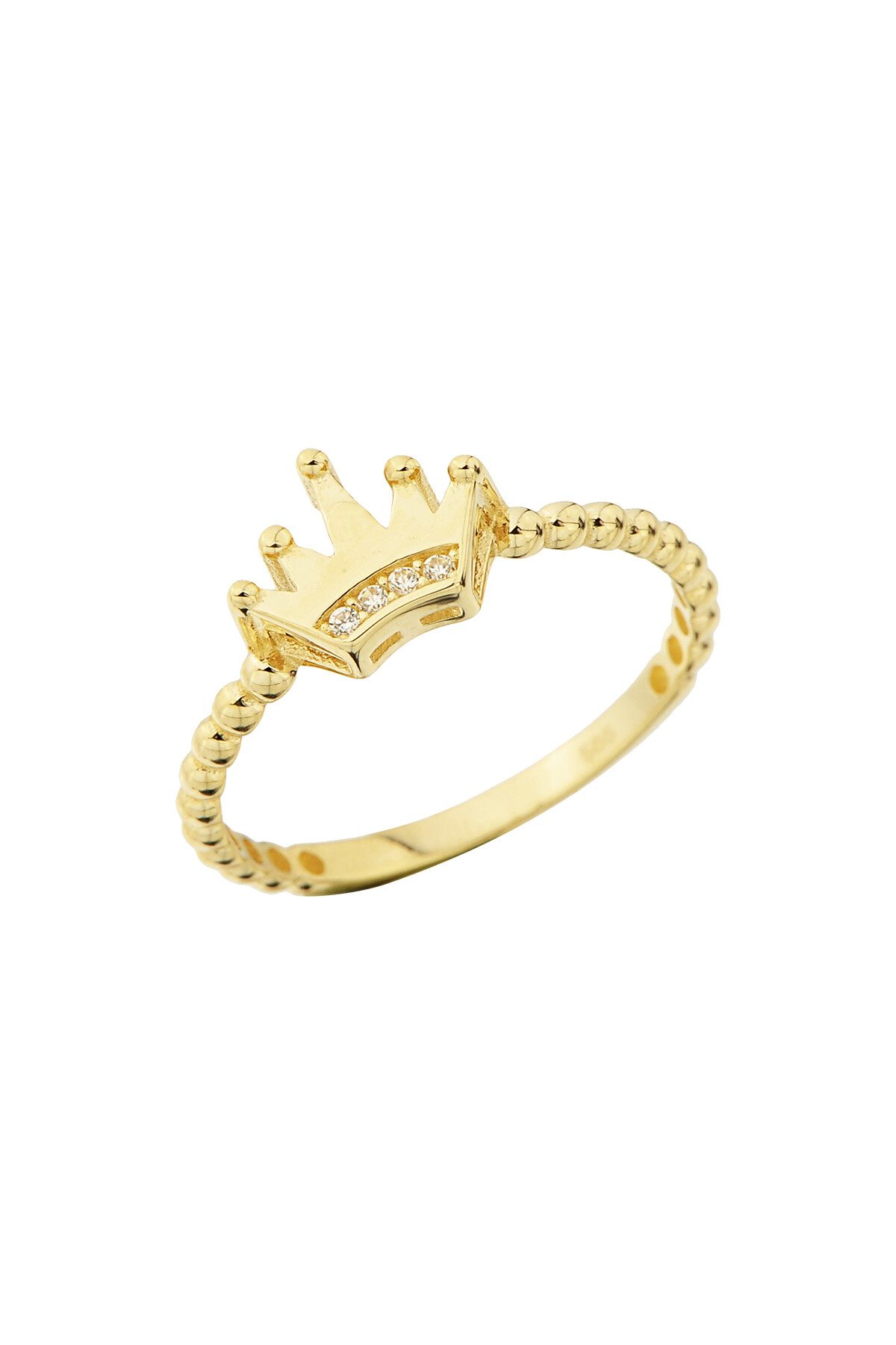 14 Ayar Altın Kral Tacı Yüzük