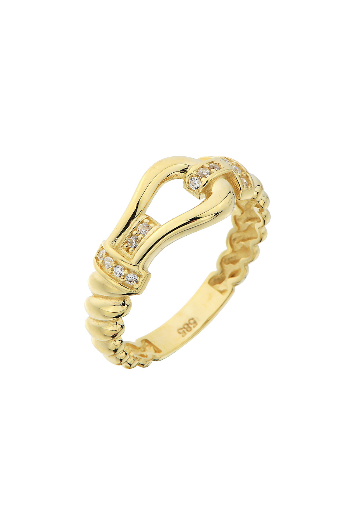 14 Ayar Altın Kemer Tokası Yüzük