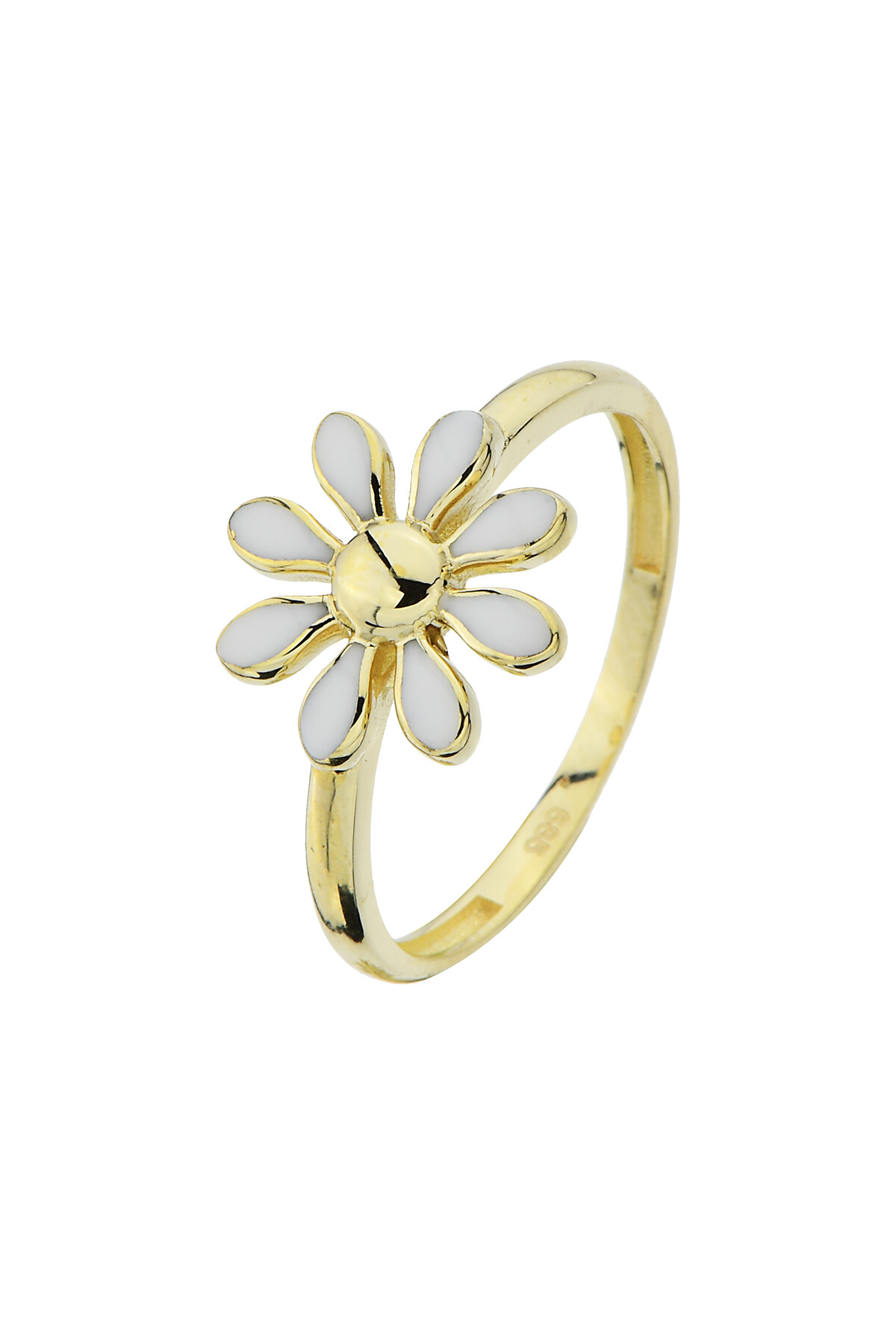 14 Ayar Altın Papatya Yüzük