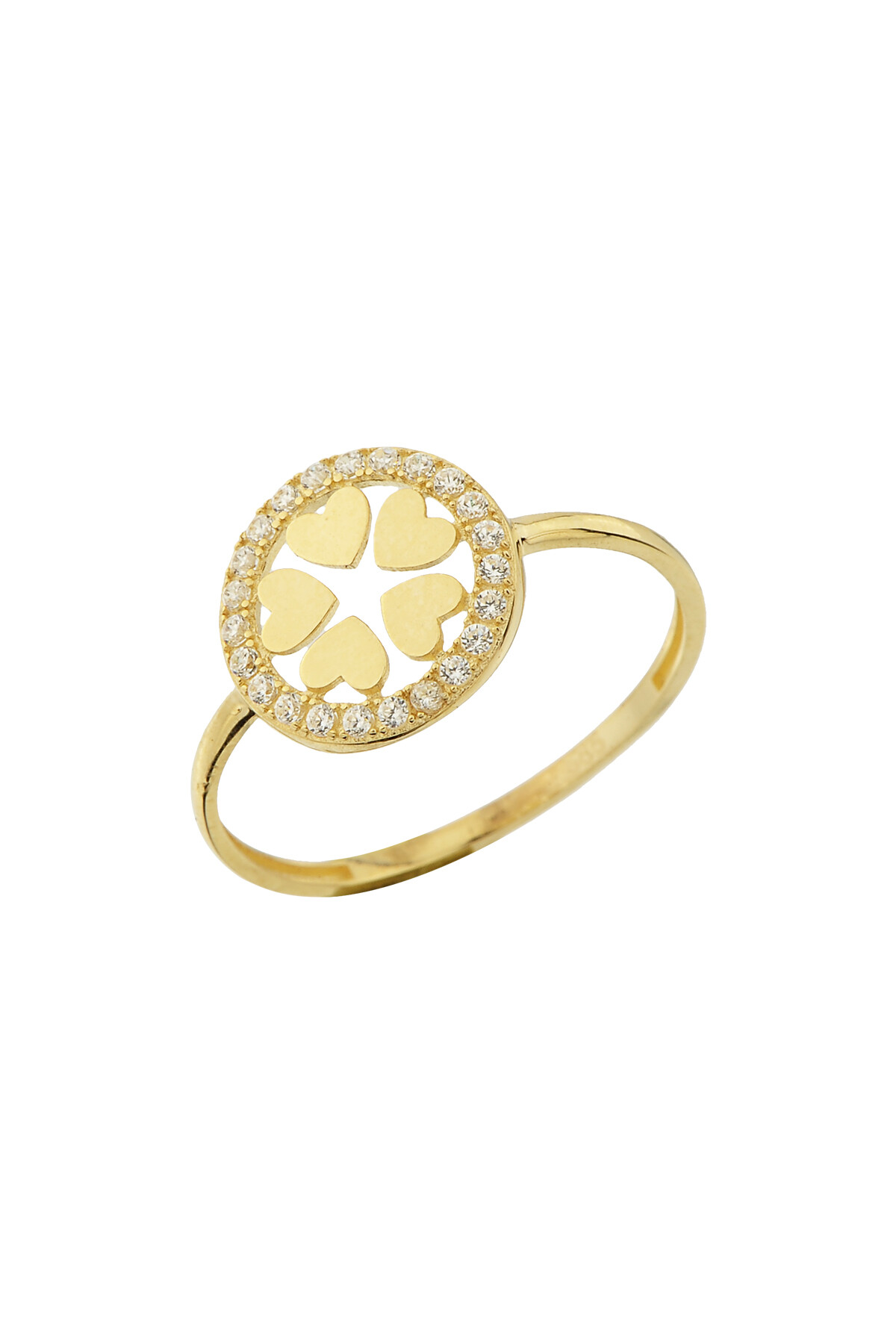 14 Ayar Altın Kalp Yüzük