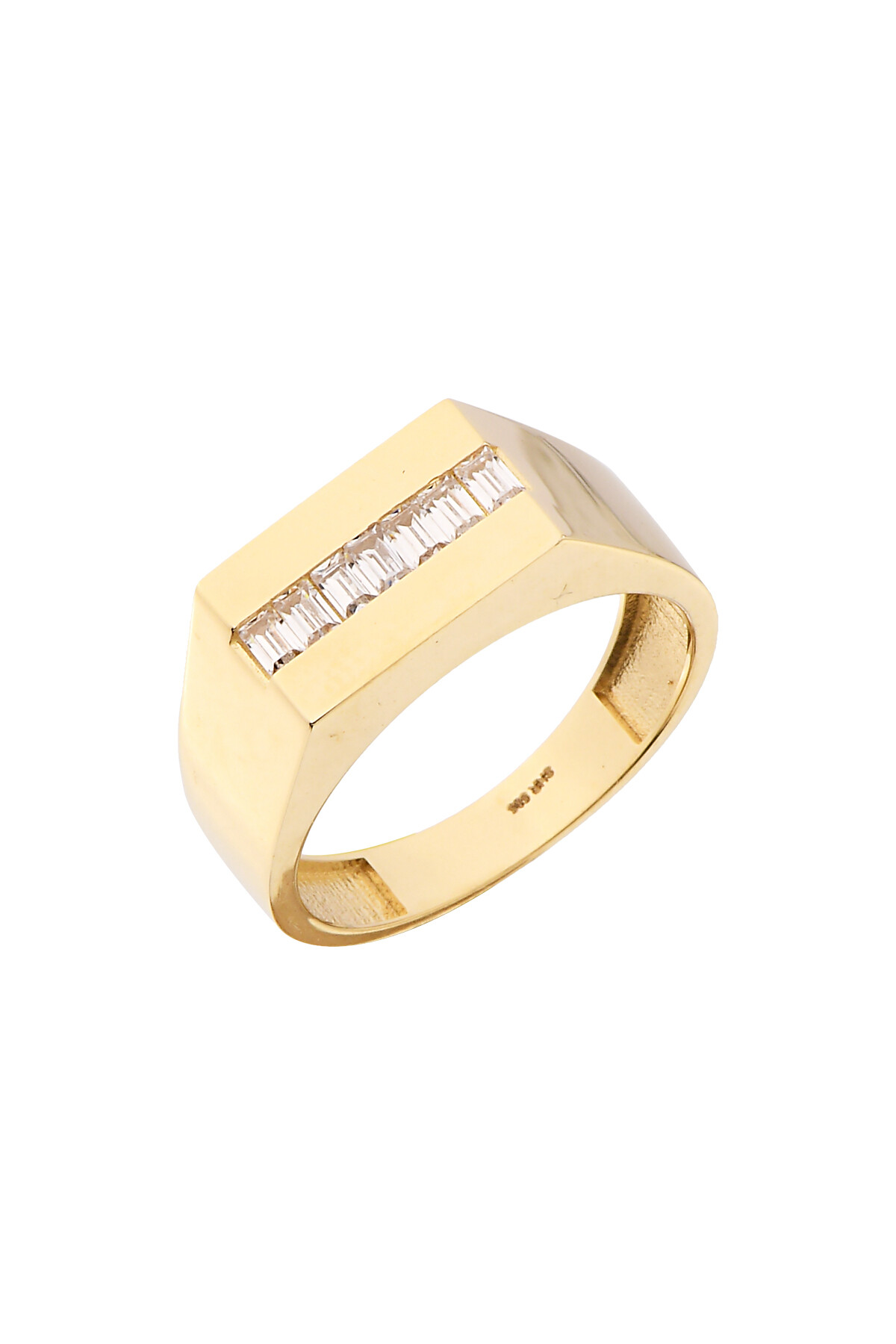 14 Ayar Altın Tasarım Taşlı Yüzük