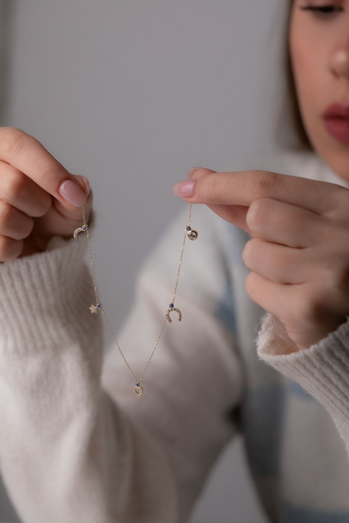 14 Ayar Altın Şans Kolye