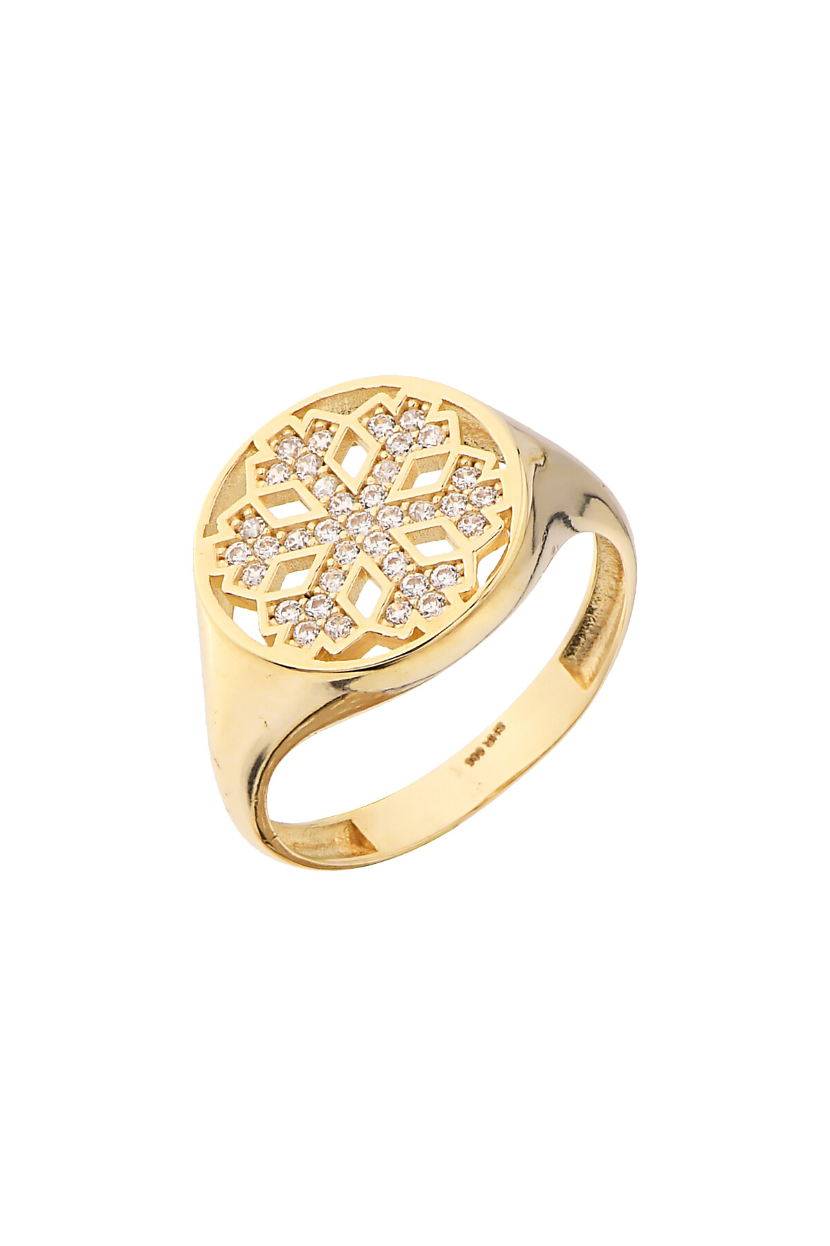 14 Ayar Altın Kartanesi Yüzük