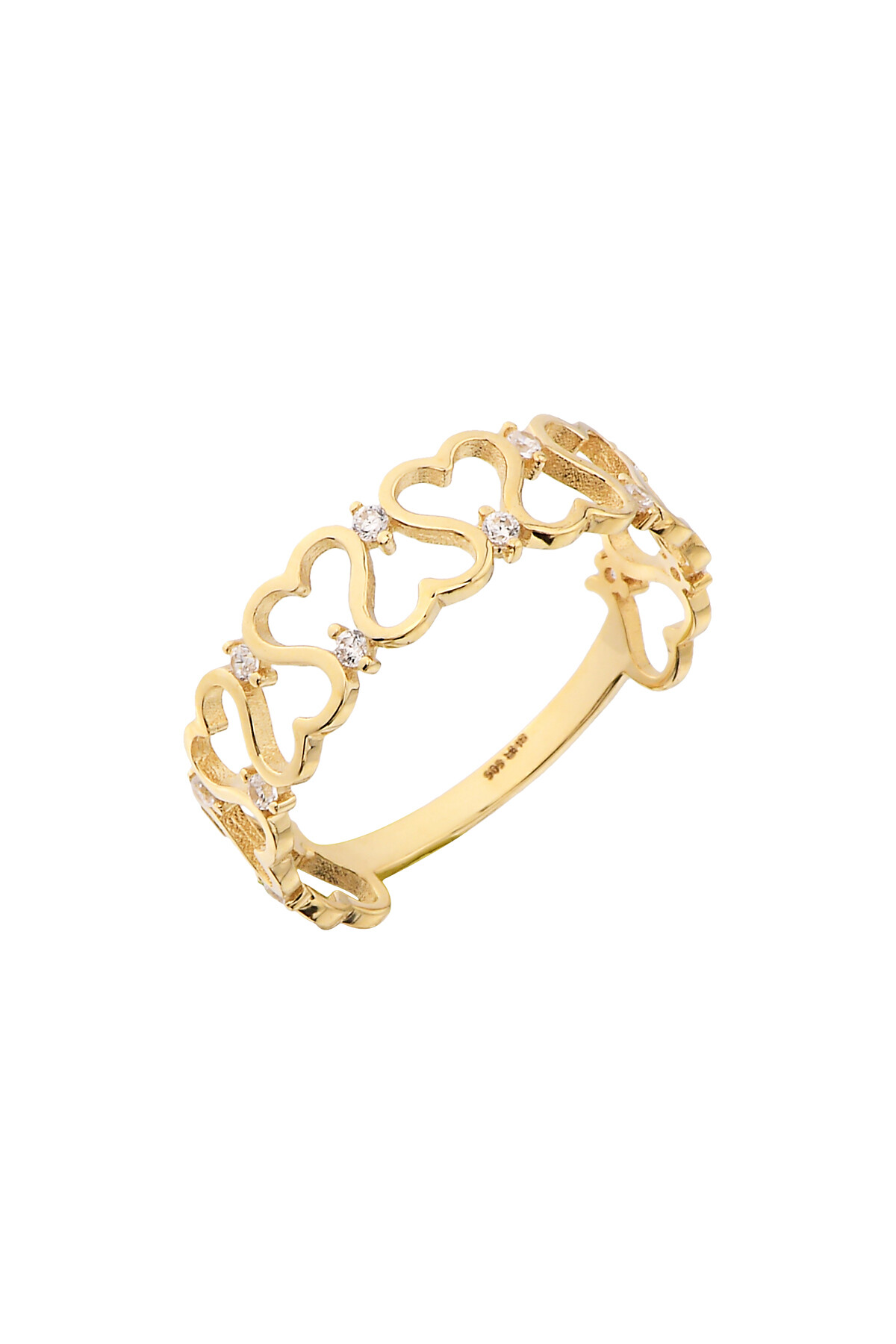 14 Ayar Altın Kalp Yüzük