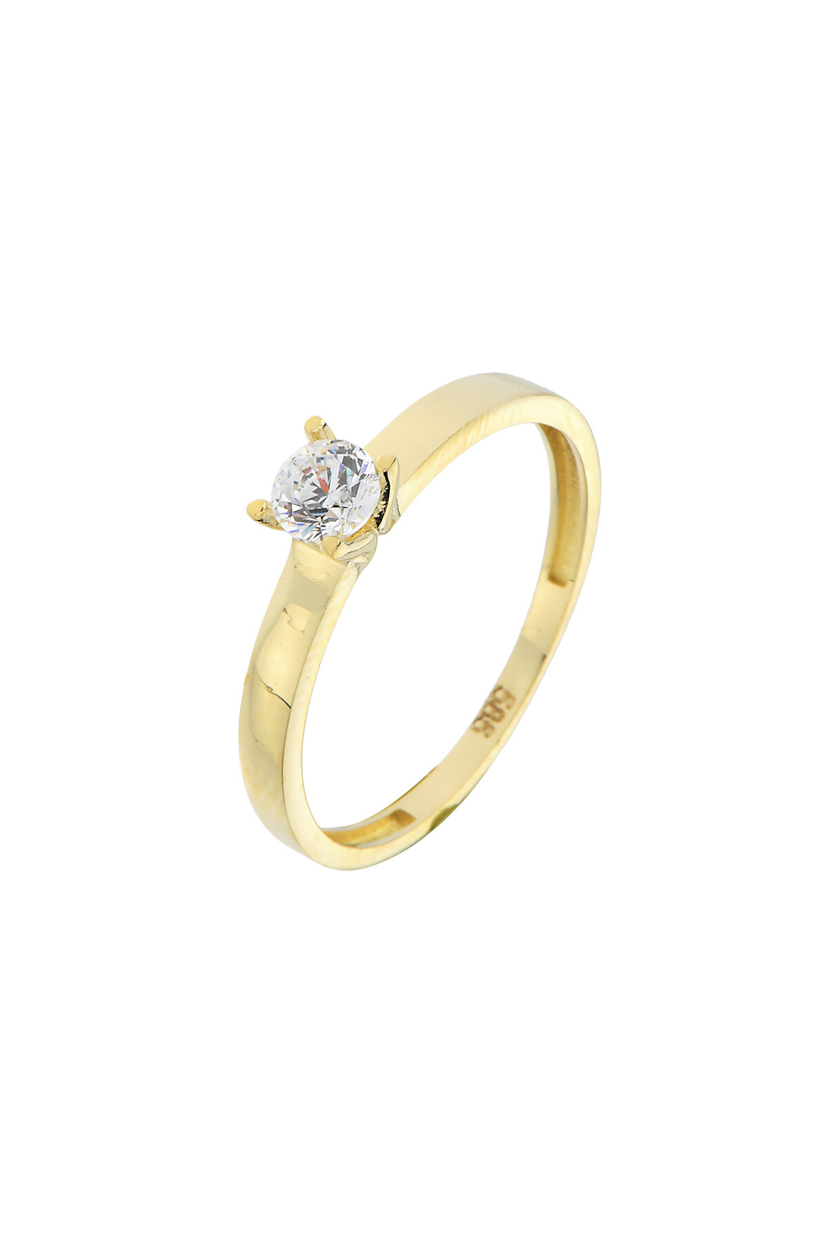 14 Ayar Altın Tektaş Yüzük