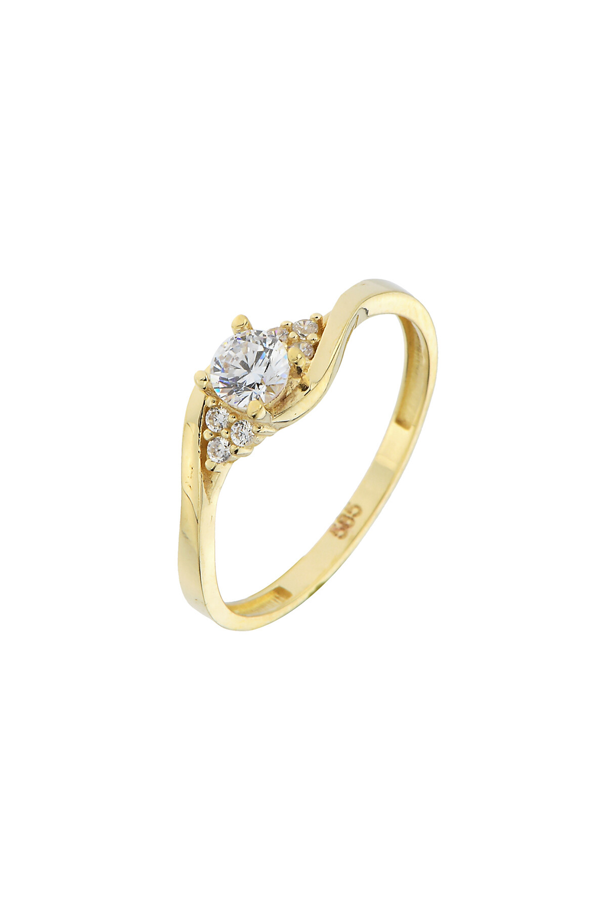 14 Ayar Altın Tektaş Yüzük