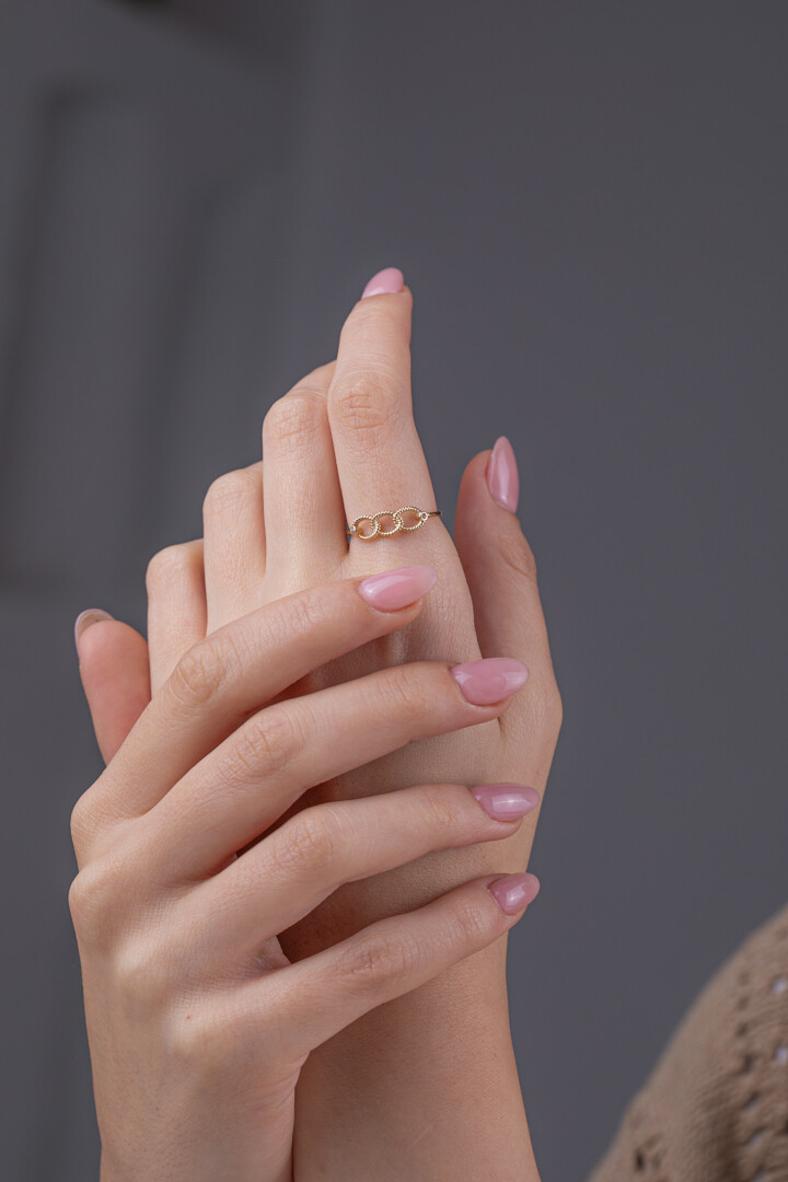 14 Ayar Altın Samanyolu Yüzük