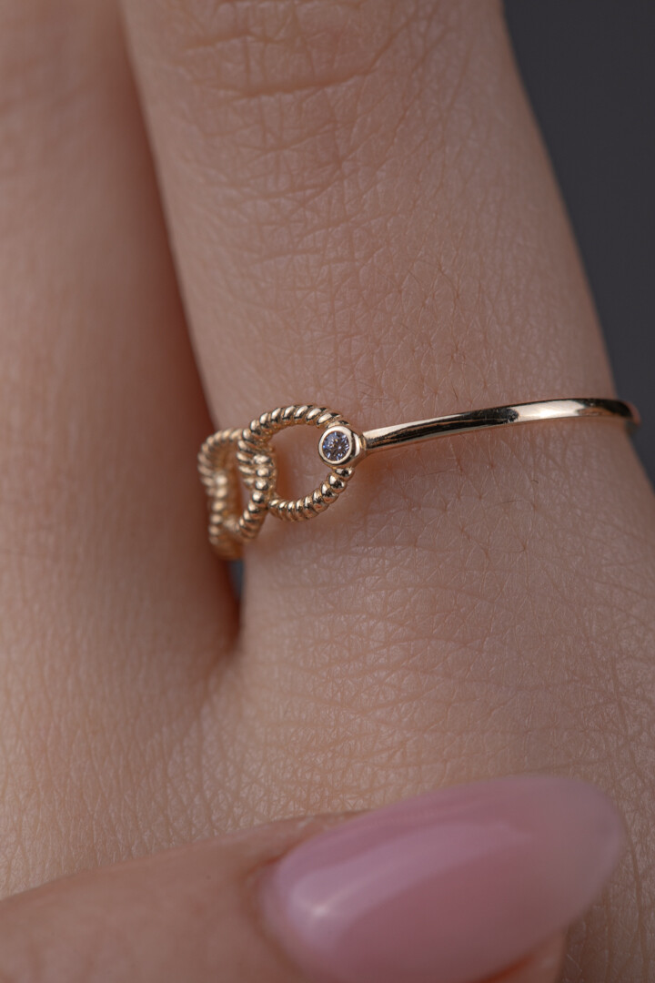 14 Ayar Altın Samanyolu Yüzük