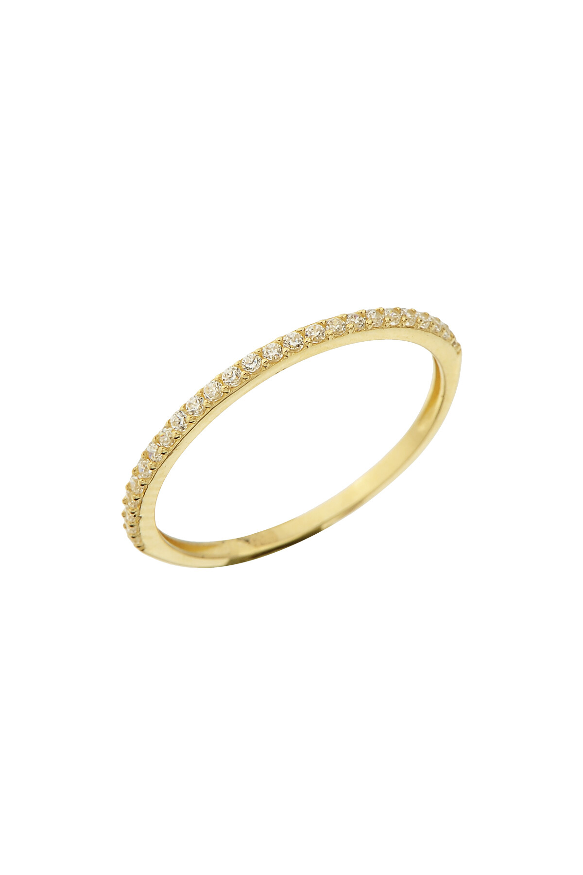 14 Ayar Altın Yarım Tur Yüzük