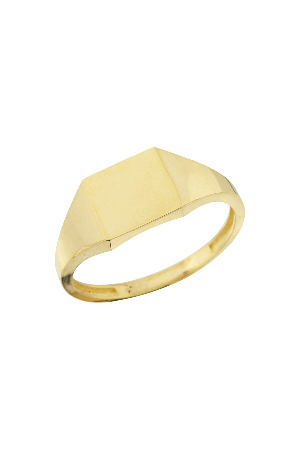 14 Ayar Altın Sade Kişiselleştirebilir Yüzük