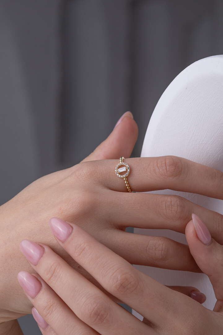 14 Ayar Altın Baget Yüzük