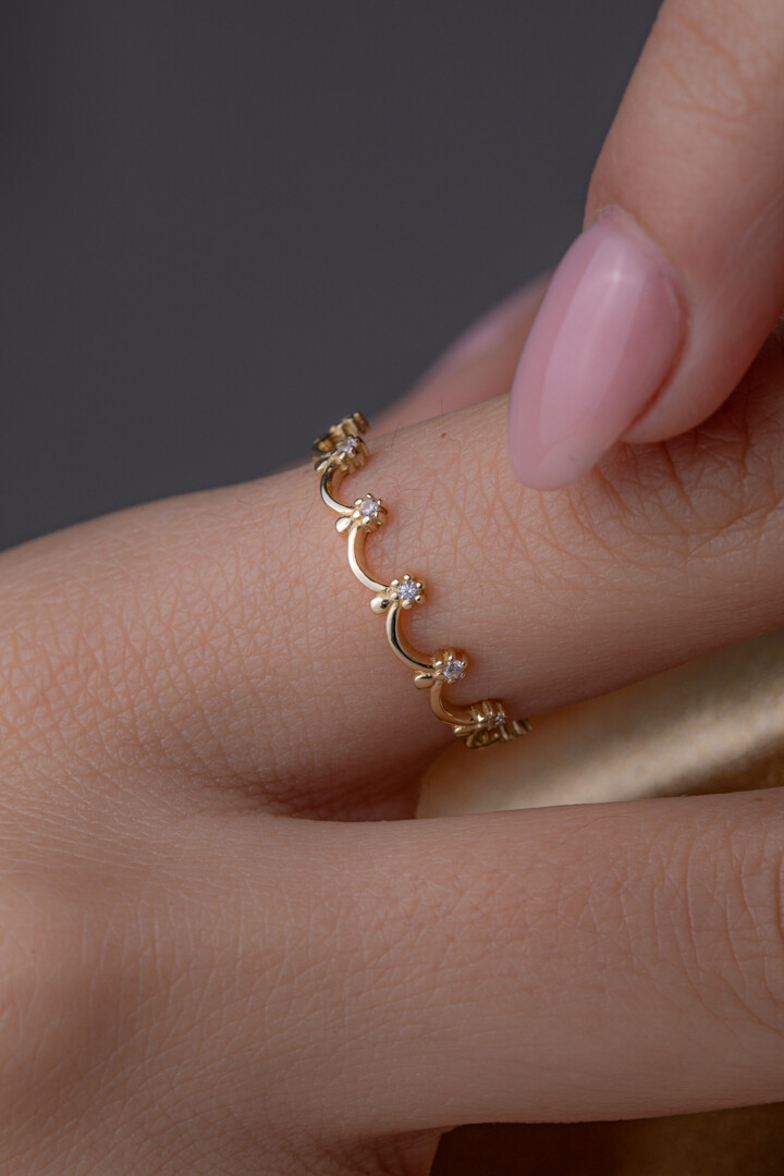 14 Ayar Altın Taç Yüzük