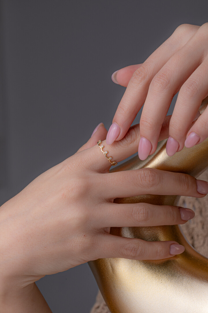 14 Ayar Altın Taç Yüzük