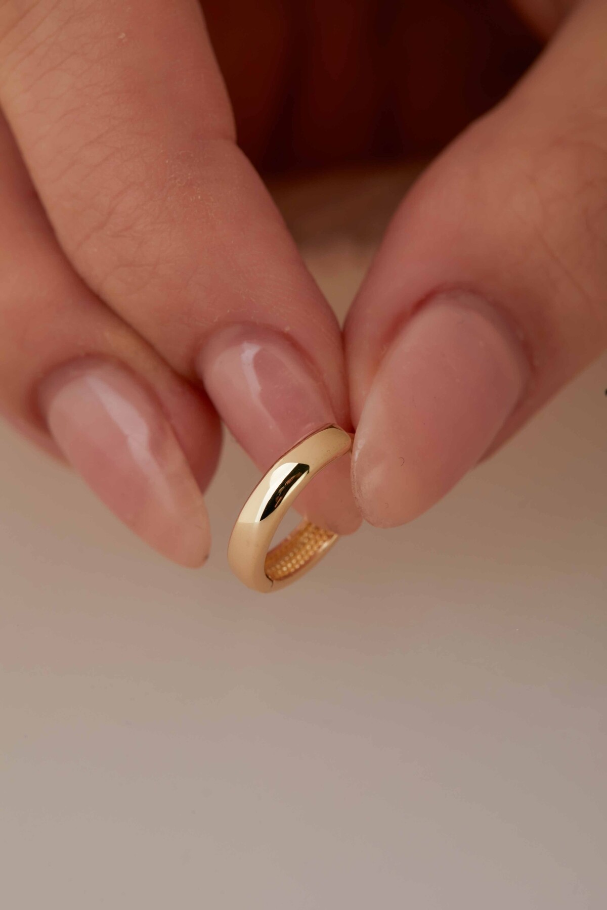 14 Ayar Altın Halka Küpe