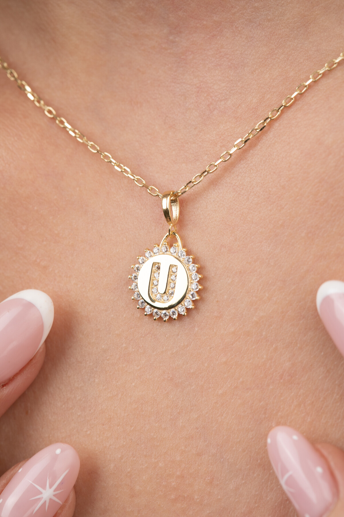 14 Ayar Altın Harf Kolye