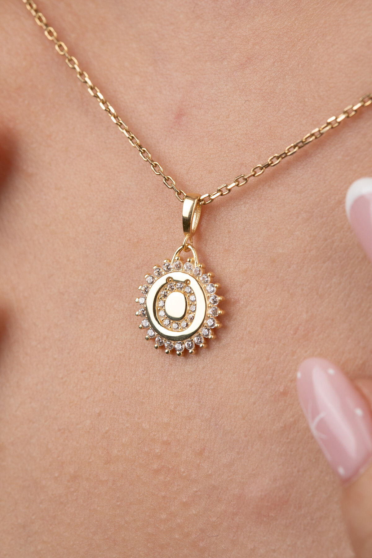 14 Ayar Altın Harf Kolye