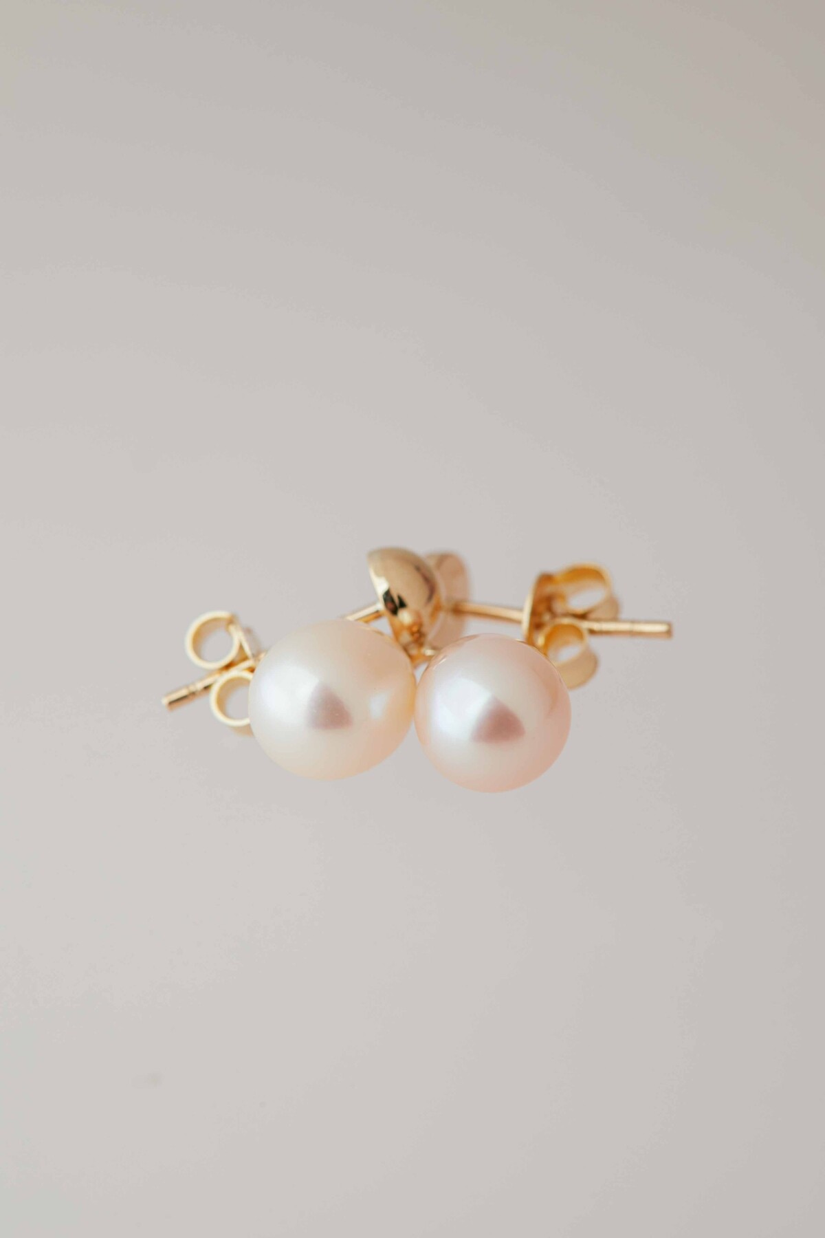 14 Ayar Altın İnci Küpe