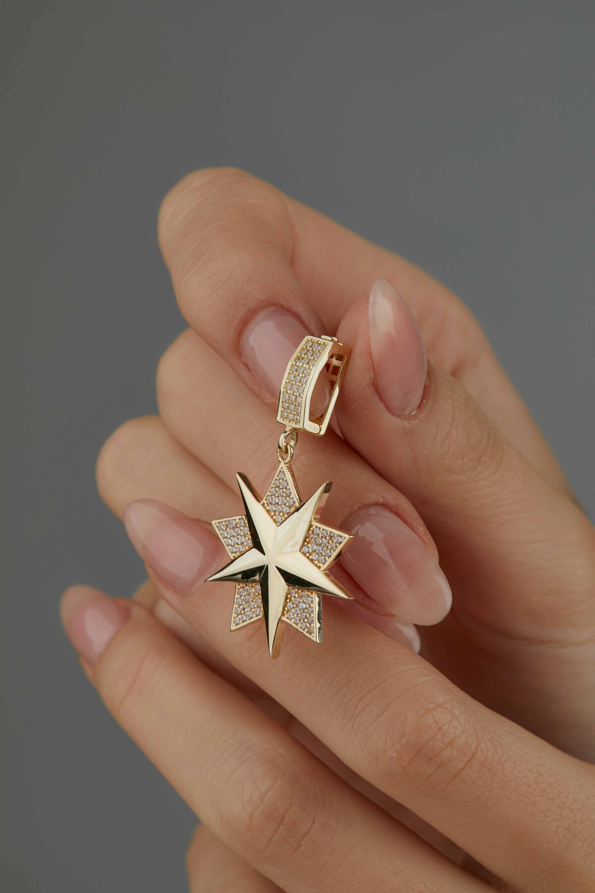 14 Ayar Altın Yıldız Kolye Ucu