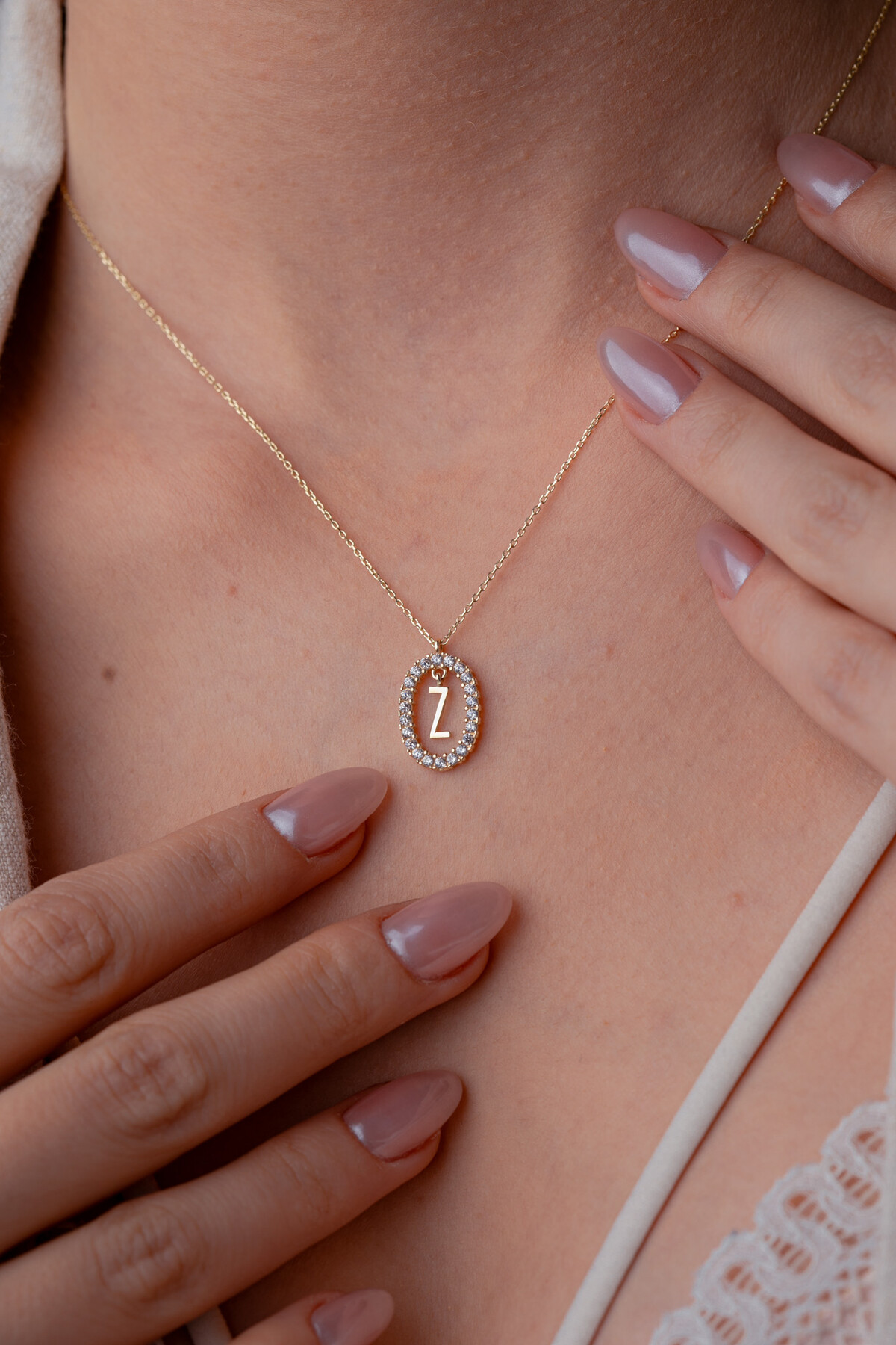 14 Ayar Altın Z Harf Kolye