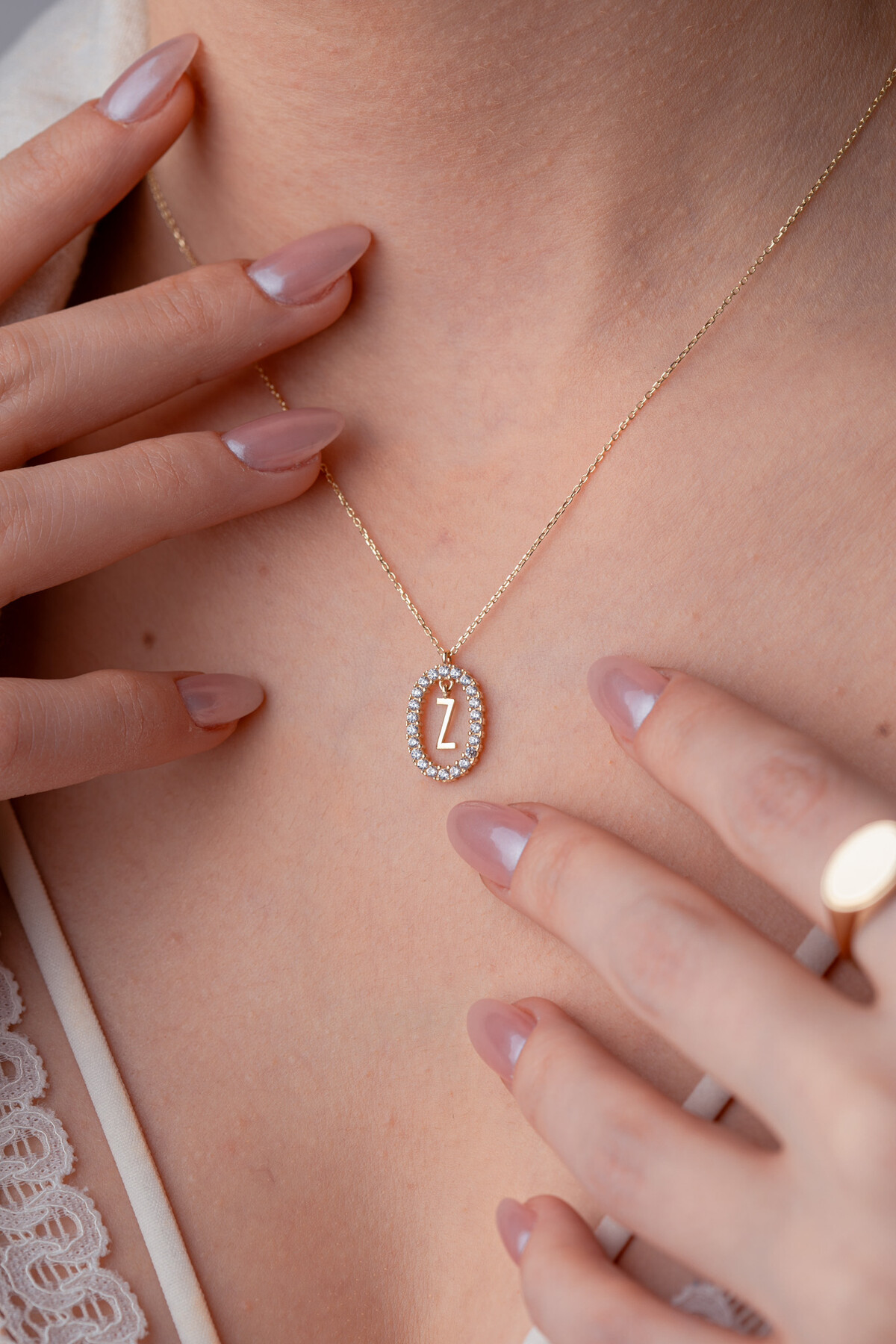 14 Ayar Altın Z Harf Kolye