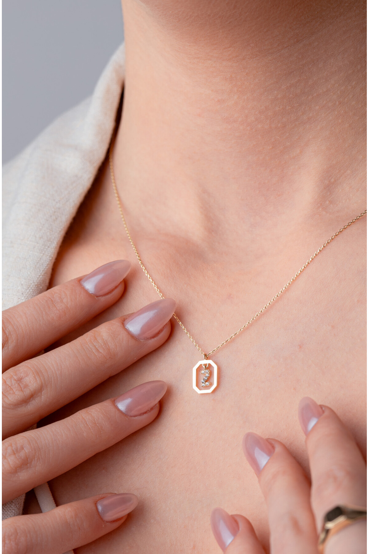 14 Ayar Altın Z Harf Kolye