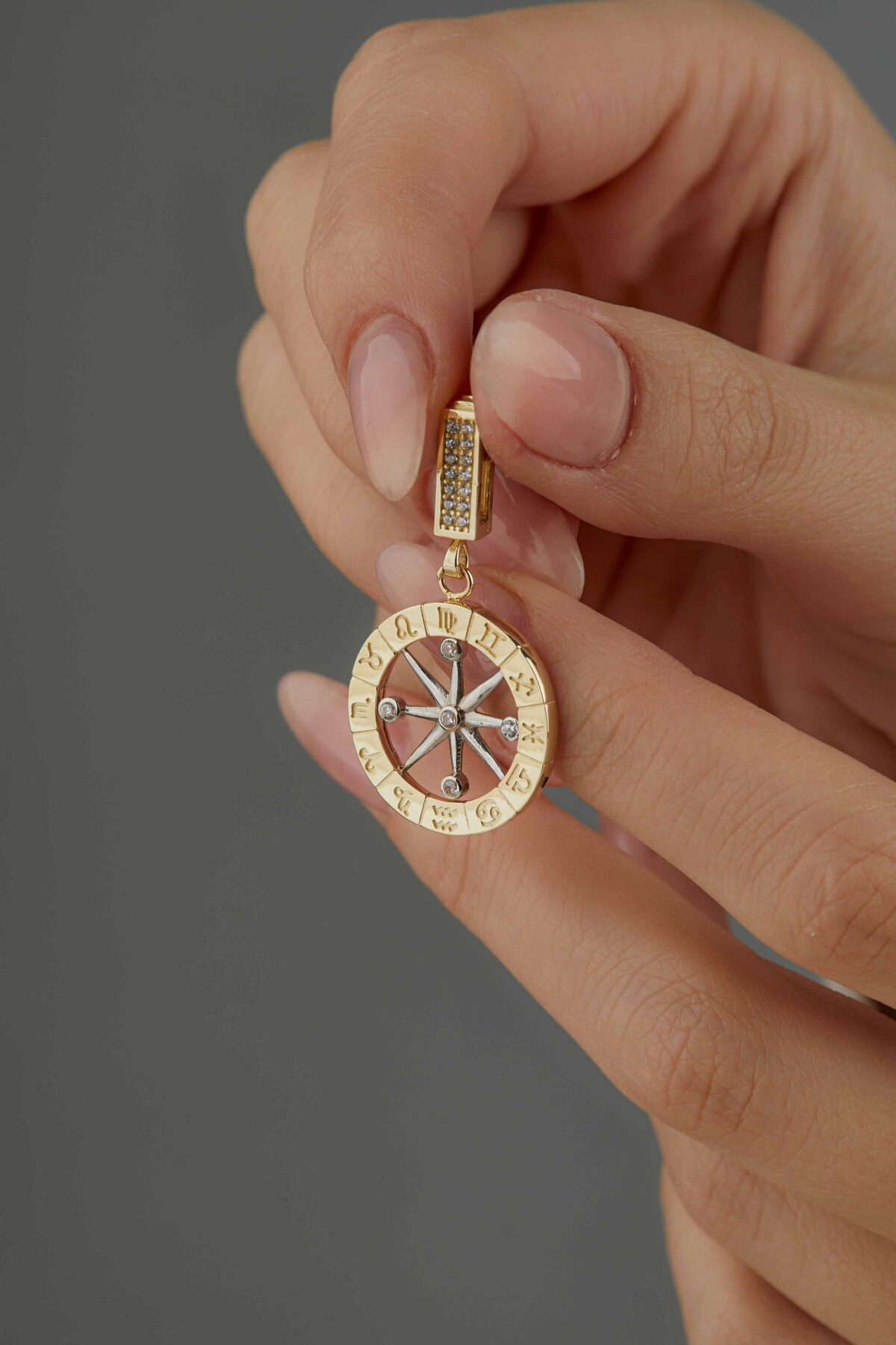 14 Ayar Altın Burç Kolye Ucu