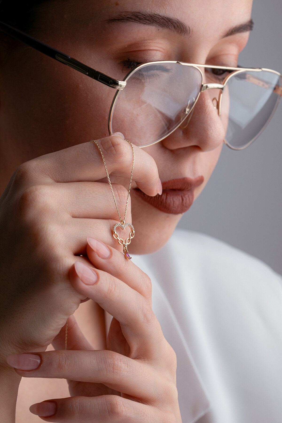 14 Ayar Altın Kalp Kolye