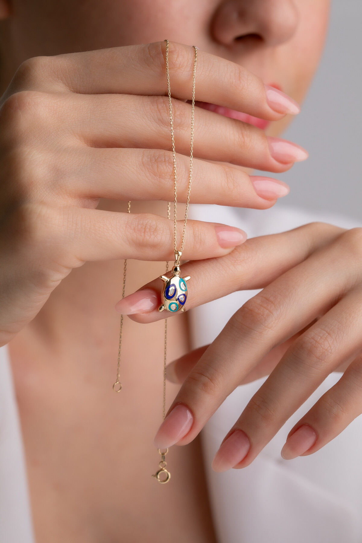 14 Ayar Altın Kaplumbağa  Kolye