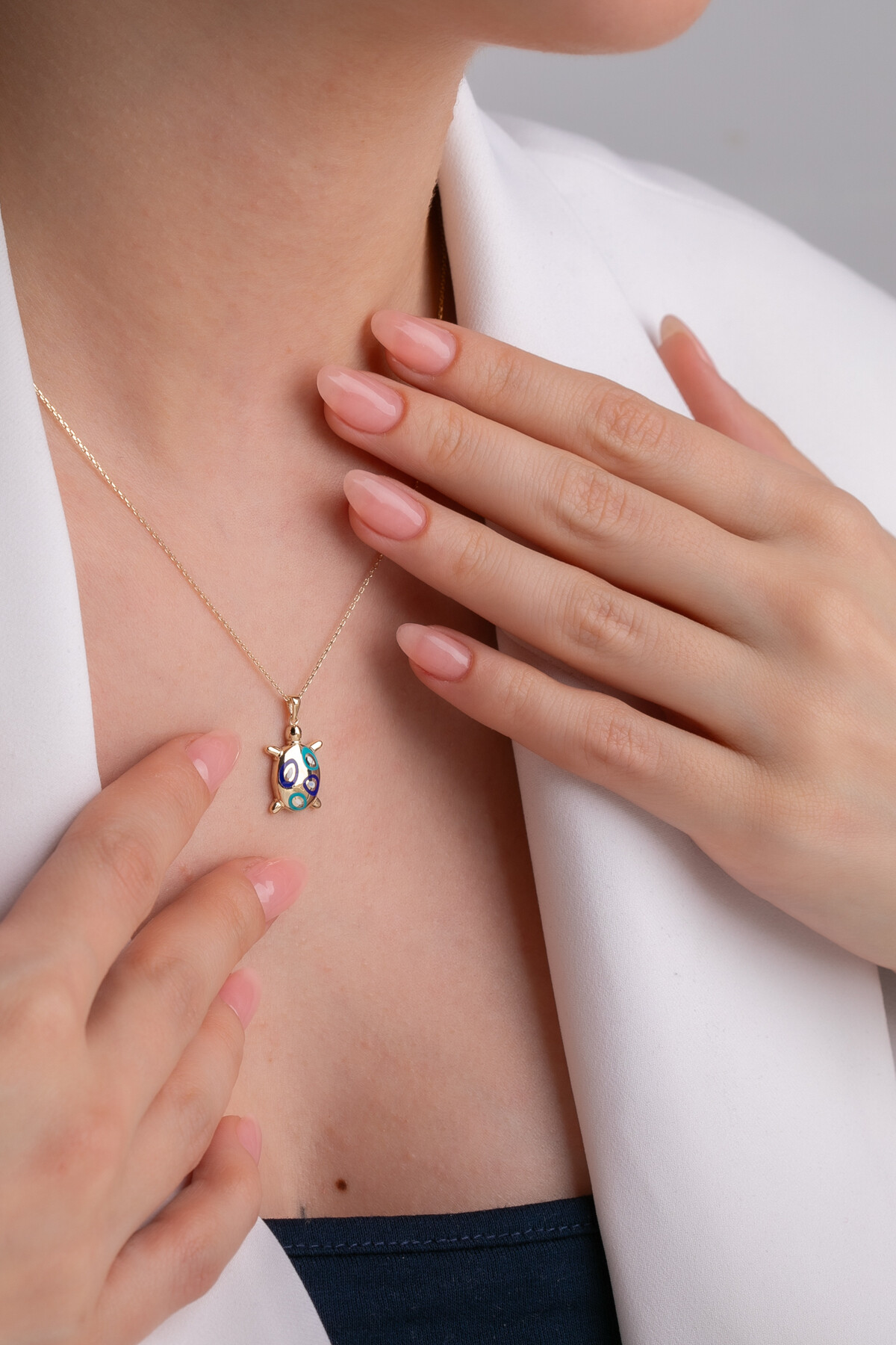 14 Ayar Altın Kaplumbağa  Kolye