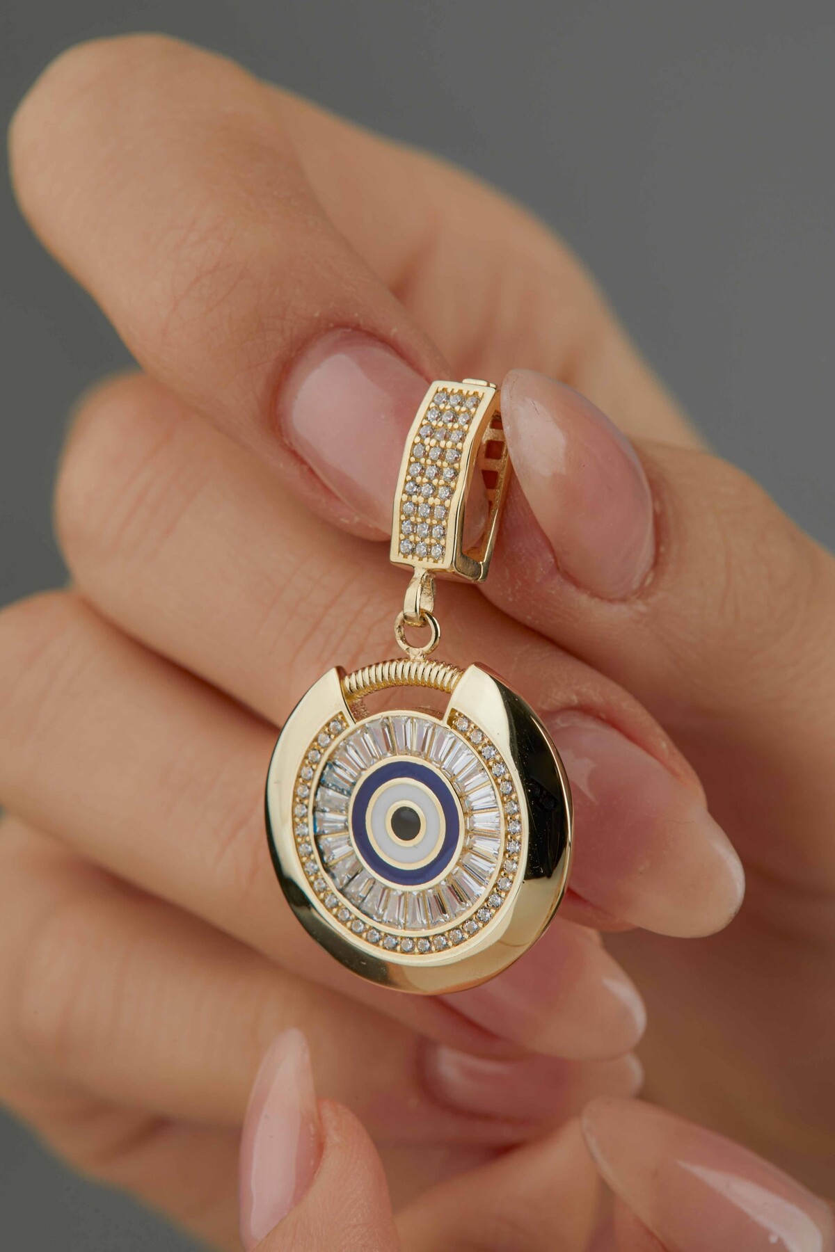 14 Ayar Altın Nazar Kolye Ucu