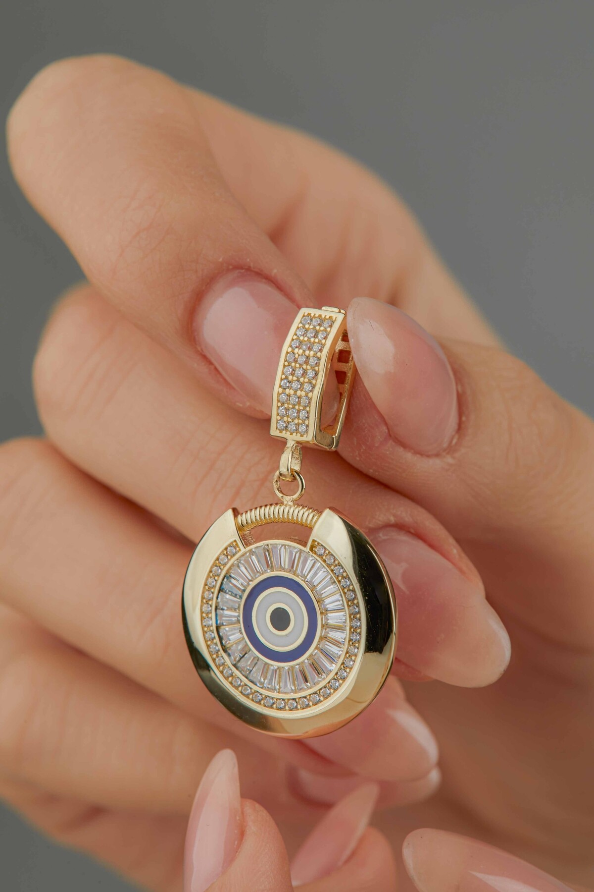 14 Ayar Altın Nazar Kolye Ucu