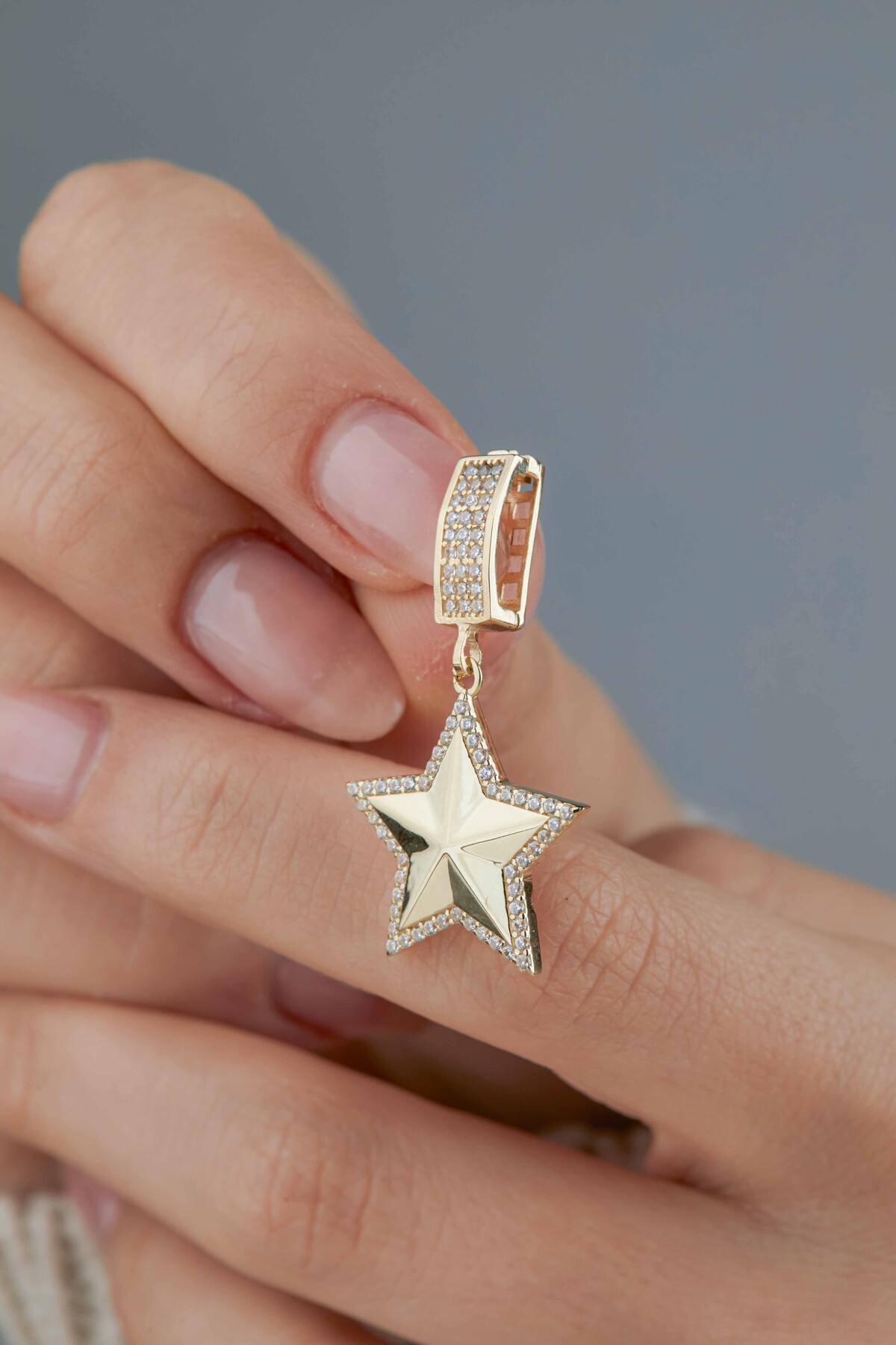 14 Ayar Altın Yıldız Kolye Ucu