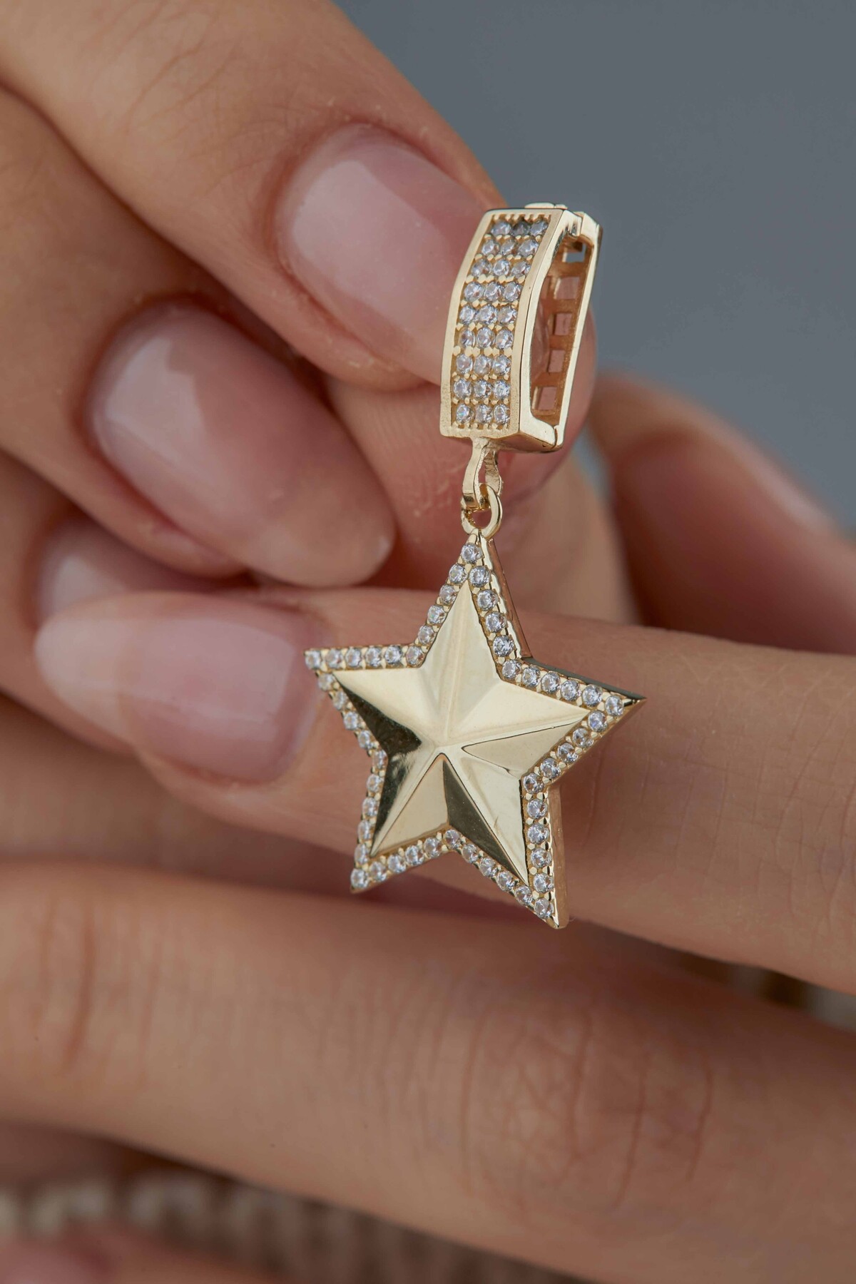 14 Ayar Altın Yıldız Kolye Ucu